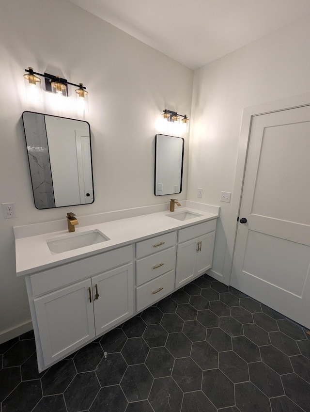 28 Amos Cir, Lafayette, TN 37083 - bathroom featuring double vanity and tile patterned floors