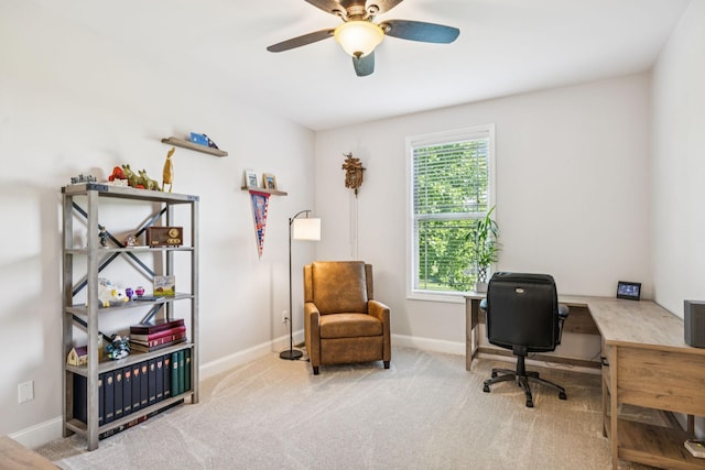 1361 Neil Rd, Chapel Hill, TN 37034 - carpeted office space with ceiling fan and baseboards
