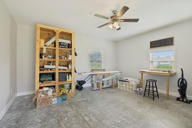 1361 Neil Rd, Chapel Hill, TN 37034 - misc room featuring healthy amount of natural light and a ceiling fan