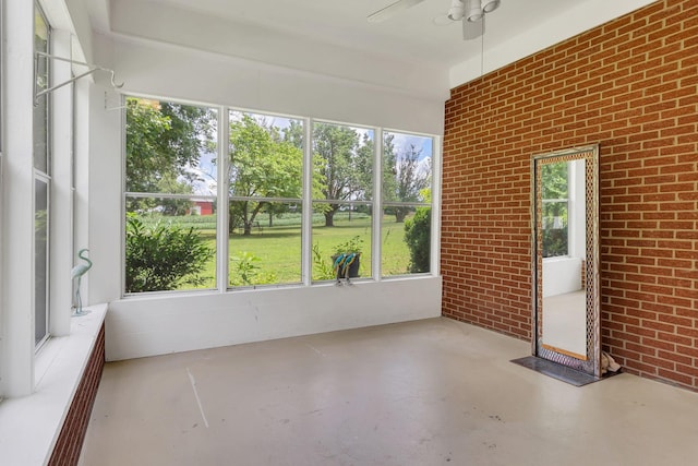 5347 Shady Grove Rd, Morrison, TN 37357 - unfurnished sunroom with ceiling fan