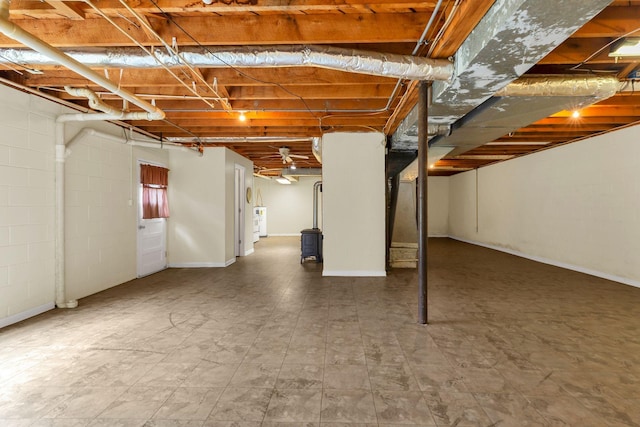 5347 Shady Grove Rd, Morrison, TN 37357 - unfinished basement featuring baseboards