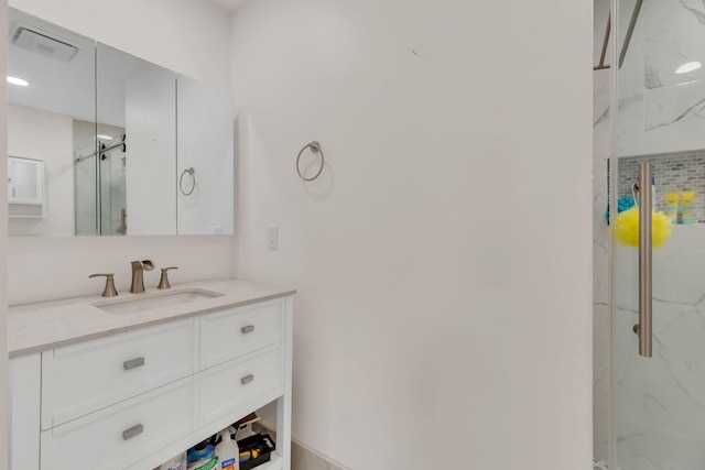 5347 Shady Grove Rd, Morrison, TN 37357 - bathroom with a marble finish shower and vanity