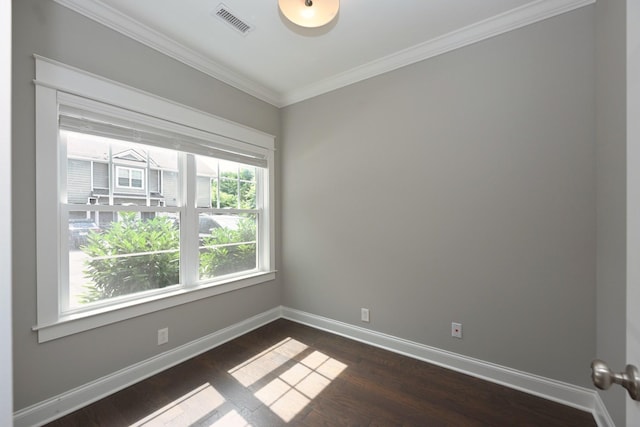 1019 N Maple St Unit 2D, Murfreesboro, TN 37130 - empty room featuring dark wood-style floors and crown molding