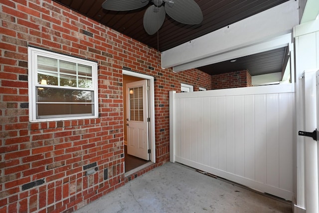 1019 N Maple St Unit 2D, Murfreesboro, TN 37130 - entrance to property with brick siding and a ceiling fan