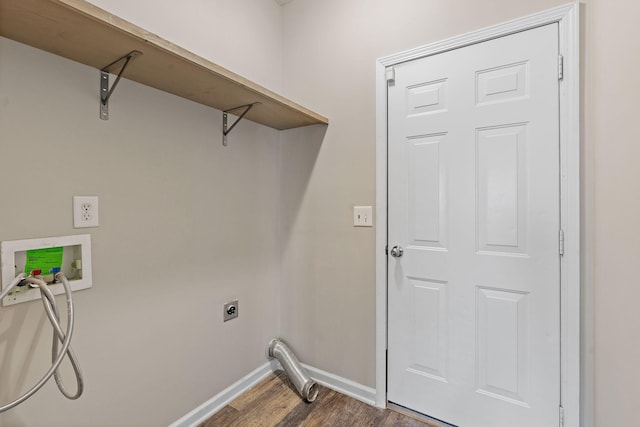 4061 Locerbie Cir, Spring Hill, TN 37174 - laundry room with washer hookup, hookup for an electric dryer, and dark wood-style floors