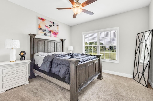 329 Clarabelle Ln, Clarksville, TN 37040 - bedroom featuring light carpet and ceiling fan