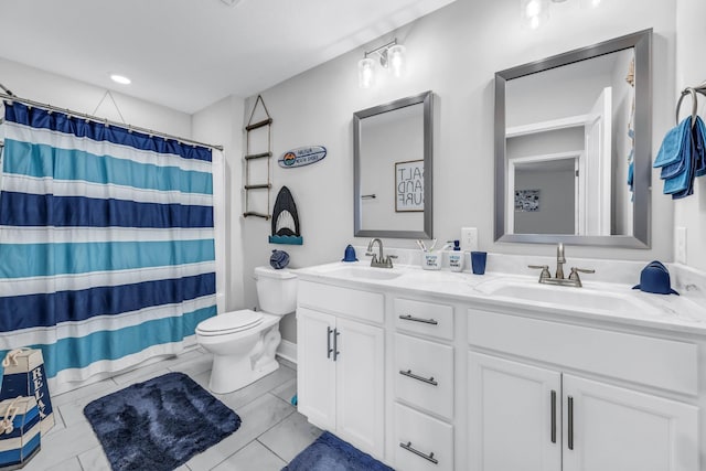 329 Clarabelle Ln, Clarksville, TN 37040 - bathroom featuring double vanity and a shower with curtain