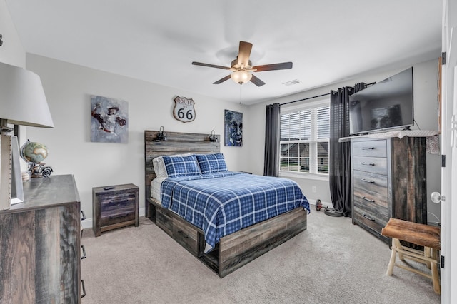 329 Clarabelle Ln, Clarksville, TN 37040 - bedroom featuring carpet and a ceiling fan