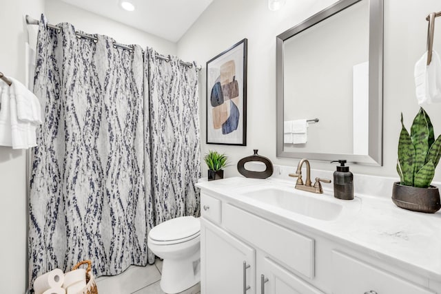 329 Clarabelle Ln, Clarksville, TN 37040 - full bathroom with vanity, tile patterned flooring, and a shower with shower curtain