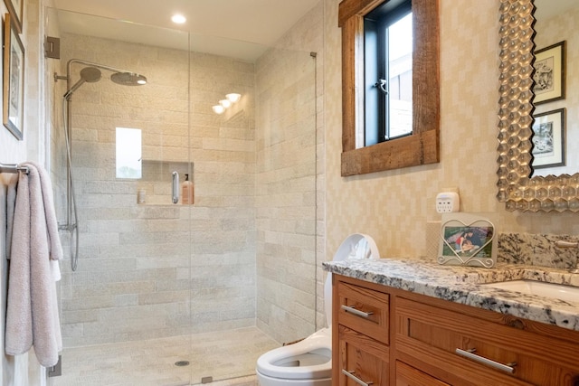 6971 W Cove Rd, Chickamauga, GA 30707 - full bath with vanity and a shower stall