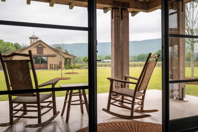 6971 W Cove Rd, Chickamauga, GA 30707 - sunroom / solarium with a mountain view and healthy amount of natural light
