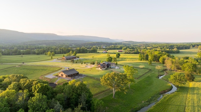 6971 W Cove Rd, Chickamauga, GA 30707 - aerial view of sparsely populated area with a mountain backdrop