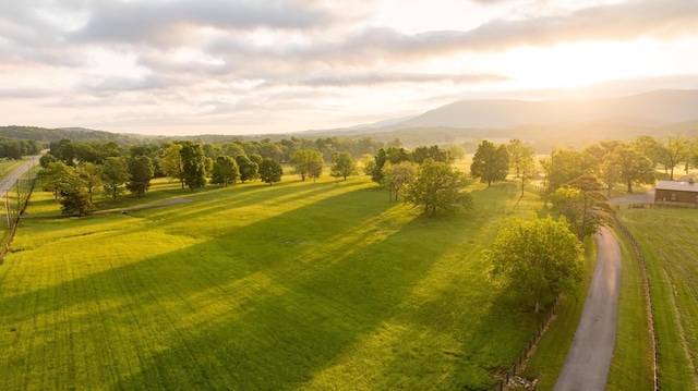 6971 W Cove Rd, Chickamauga, GA 30707 - view of community featuring a mountain view, a yard, and a view of rural / pastoral area