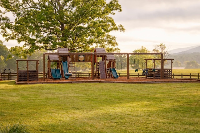 6971 W Cove Rd, Chickamauga, GA 30707 - view of playground with a mountain view