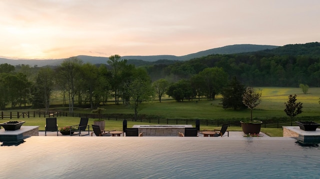 6971 W Cove Rd, Chickamauga, GA 30707 - view of community with a fire pit and a mountain view