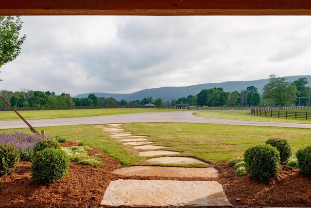 6971 W Cove Rd, Chickamauga, GA 30707 - view of yard featuring a mountain view and a view of countryside