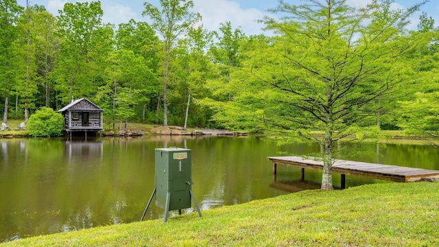 1170 Ascalon Rd, Rising Fawn, GA 30738 - dock area featuring a water view and a forest view