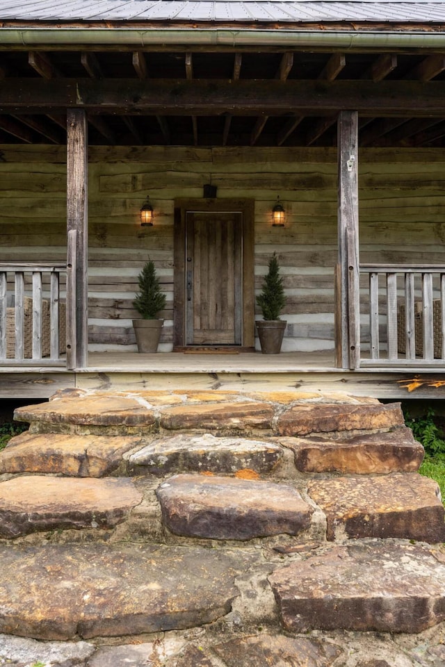 1170 Ascalon Rd, Rising Fawn, GA 30738 - doorway to property featuring a porch