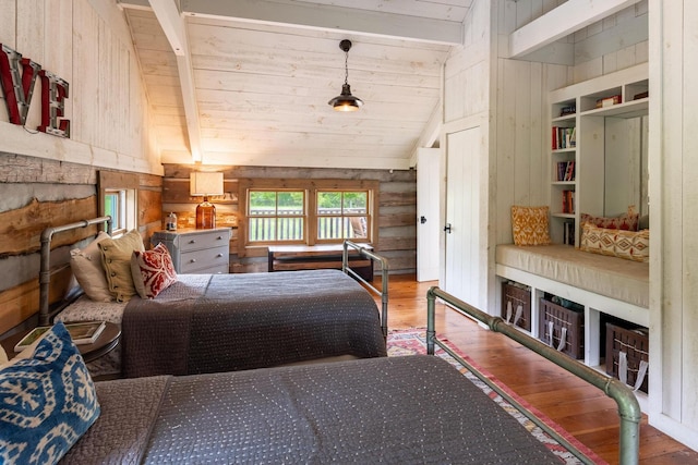 1170 Ascalon Rd, Rising Fawn, GA 30738 - bedroom featuring hardwood / wood-style floors and wood walls