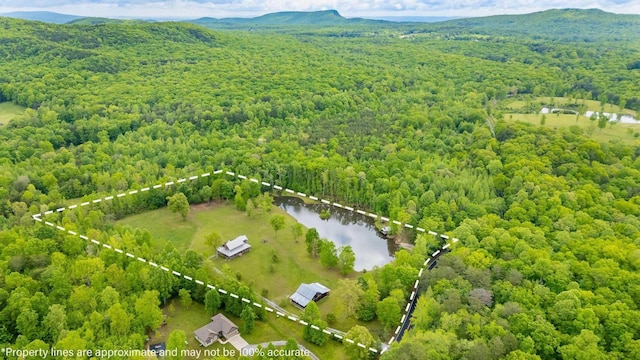 1170 Ascalon Rd, Rising Fawn, GA 30738 - aerial view of property's location with a water and mountain view and property boundaries highlighted