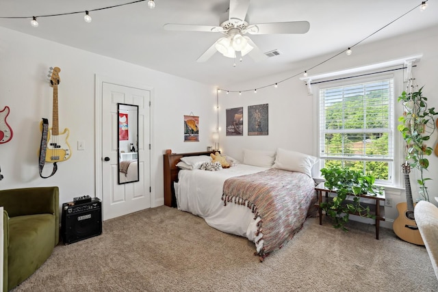 1209 Firth Ct, Franklin, TN 37067 - bedroom with carpet flooring and ceiling fan