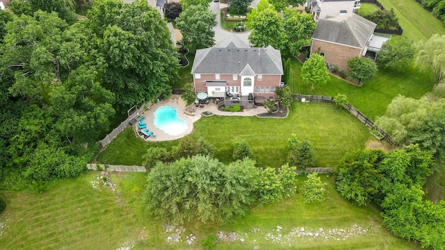 1209 Firth Ct, Franklin, TN 37067 - aerial view of property and surrounding area featuring a pool