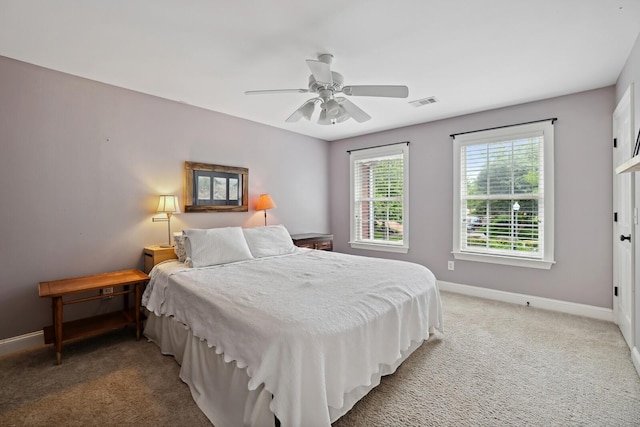 1209 Firth Ct, Franklin, TN 37067 - bedroom featuring light colored carpet and ceiling fan