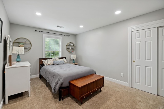 1209 Firth Ct, Franklin, TN 37067 - bedroom featuring light carpet and recessed lighting