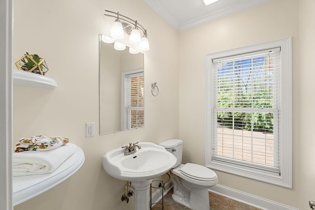 203 Tom Robinson Rd, Franklin, TN 37064 - bathroom with ornamental molding and tile patterned floors