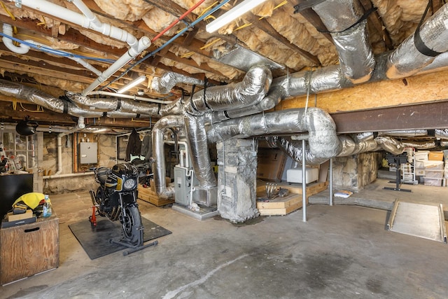 805 Allison Gdns, Columbia, TN 38401 - unfinished below grade area with electric panel