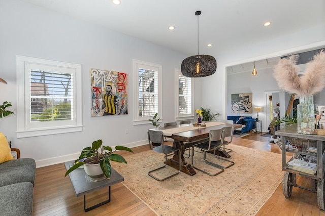 805 Allison Gdns, Columbia, TN 38401 - dining space with hardwood / wood-style flooring and recessed lighting