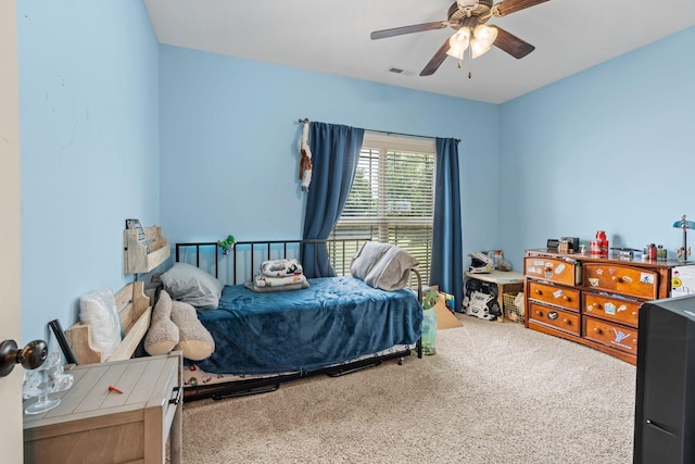 1372 Tidwell Switch Rd, Dickson, TN 37055 - carpeted bedroom with ceiling fan