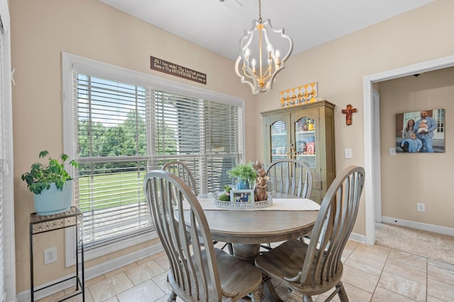 1372 Tidwell Switch Rd, Dickson, TN 37055 - dining area with a chandelier and healthy amount of natural light