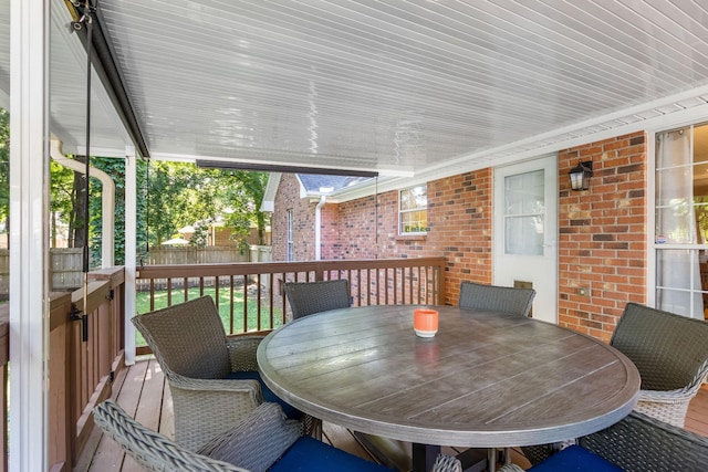 423 Adeline Dr, Smyrna, TN 37167 - deck featuring outdoor dining space