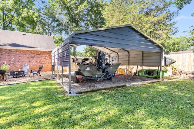 423 Adeline Dr, Smyrna, TN 37167 - view of parking featuring a detached carport