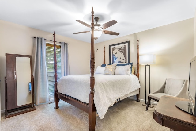 423 Adeline Dr, Smyrna, TN 37167 - bedroom with light colored carpet and a ceiling fan