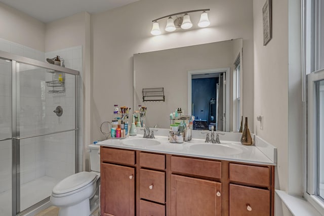 4316 Summercrest Blvd Unit 1020, Antioch, TN 37013 - bathroom featuring a shower stall and double vanity