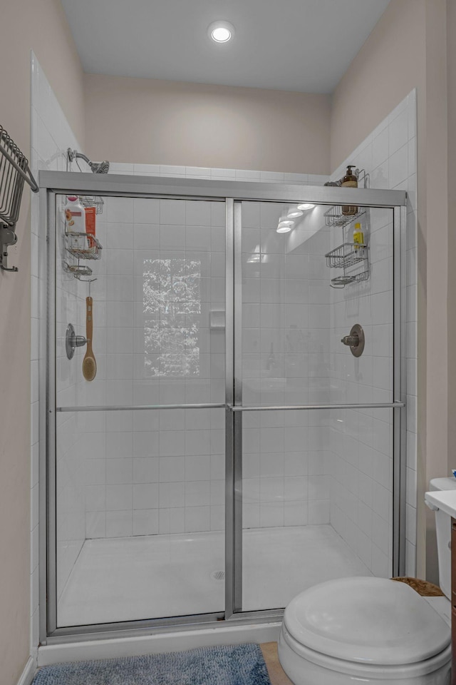4316 Summercrest Blvd Unit 1020, Antioch, TN 37013 - full bath featuring a shower stall and recessed lighting