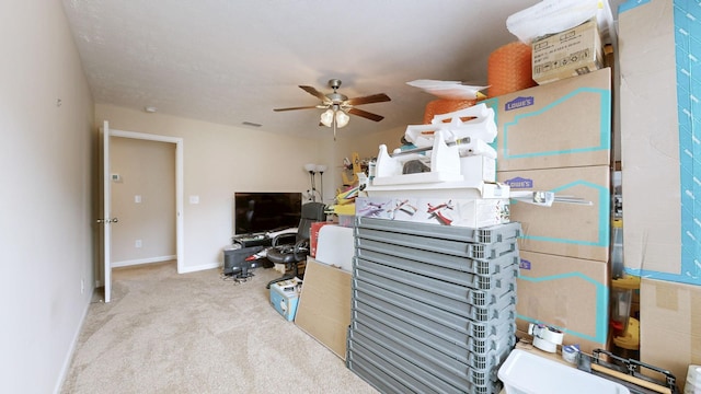 1095 Lady Nashville Dr, Hermitage, TN 37076 - interior space with carpet floors and ceiling fan