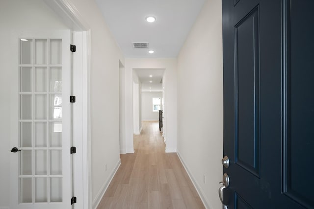 3044 Fernwood Ln, Columbia, TN 38401 - corridor with light wood finished floors and recessed lighting
