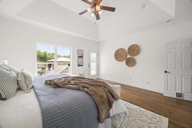 321 Lakeway Ter, Spring Hill, TN 37174 - bedroom with wood finished floors and ceiling fan