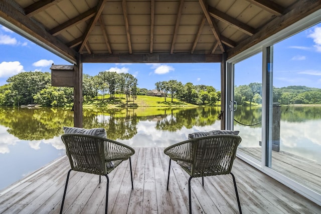 321 Lakeway Ter, Spring Hill, TN 37174 - dock with a gazebo, a water view, and view of scattered trees