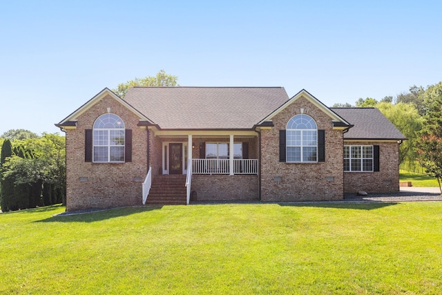 1057 The Long Run, Columbia, TN 38401 - single story home with crawl space, covered porch, brick siding, and a front yard