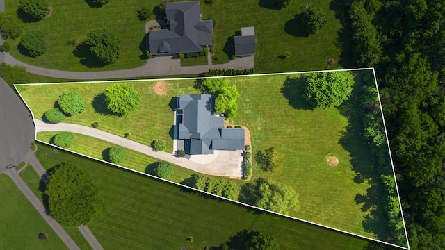 1057 The Long Run, Columbia, TN 38401 - aerial overview of property's location with property boundaries highlighted