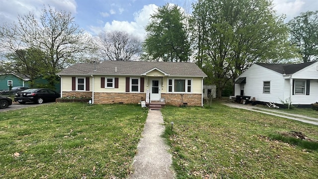 1620 Idlewood Dr, Murfreesboro, TN 37129 - view of front of house featuring stone siding and a front lawn