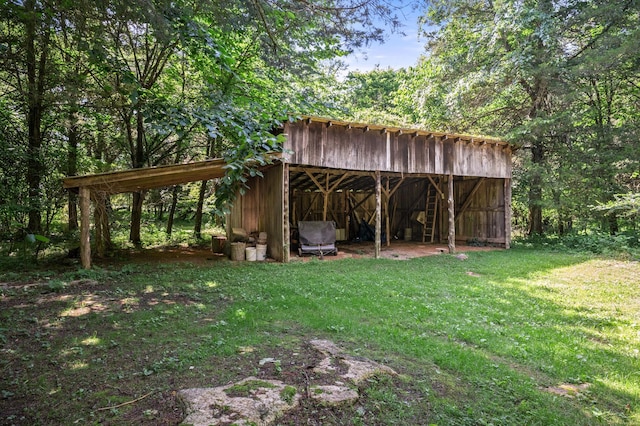 472 Shirley Rd, Smyrna, TN 37167 - view of pole building with a lawn and a carport