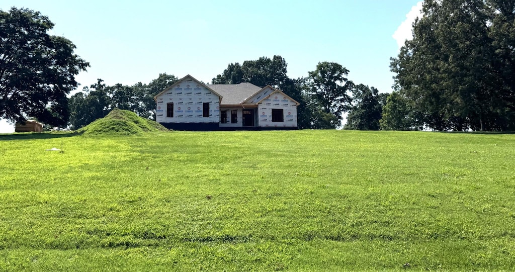 3391 Ball Rd, Cunningham, TN 37052 - property under construction featuring a front yard and french doors