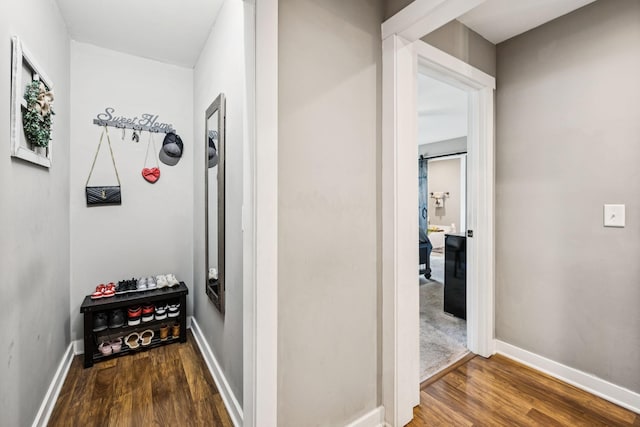 103 N Main St, Springfield, TN 37172 - hall with wood finished floors and baseboards