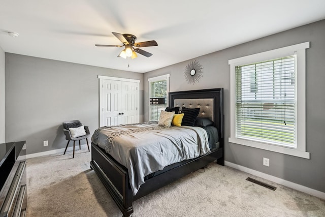 103 N Main St, Springfield, TN 37172 - carpeted bedroom featuring a ceiling fan and a closet