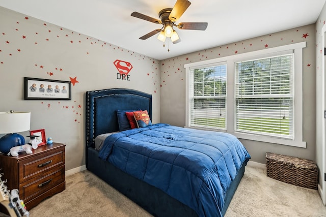 103 N Main St, Springfield, TN 37172 - bedroom with light carpet and ceiling fan